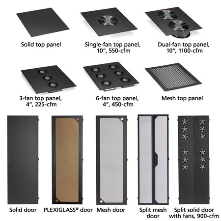 Black Box Elite Server Cabinet, 84Inh (45U) X 24In EC45U2436TMMSMNK